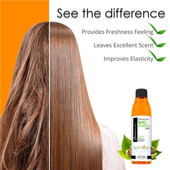 Human Hair Wig Care Set, Premium Shampoo & Leave in Conditioner - Picture 12 of 14